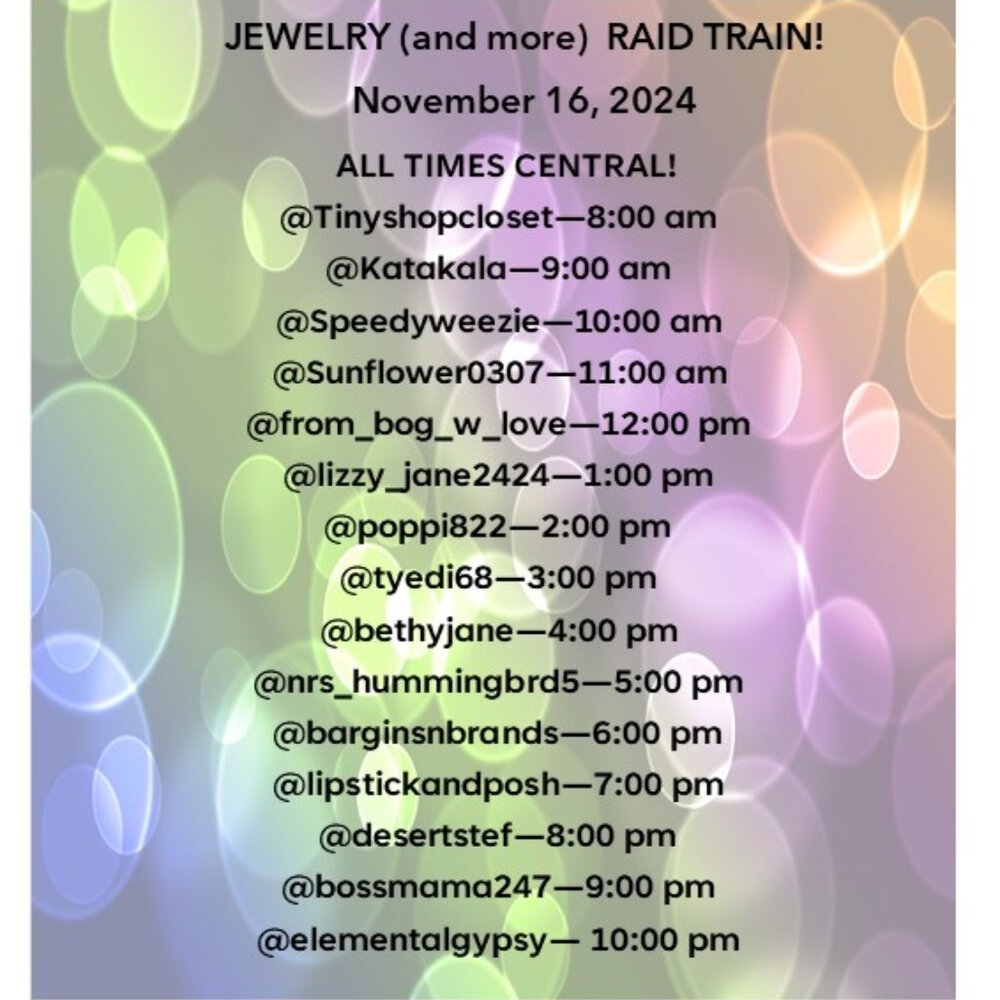 JEWELRY (and more) RAID TRAIN!!!